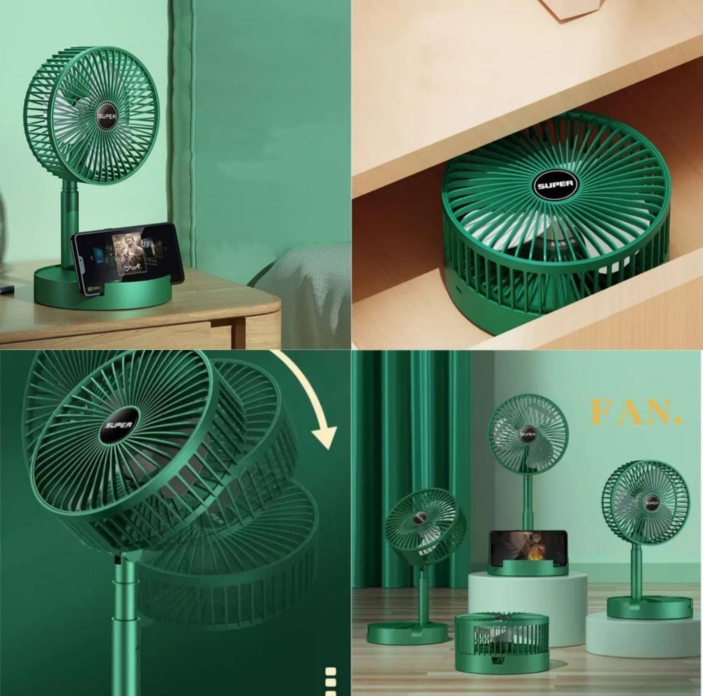 Portable Fan with Mobile Stand