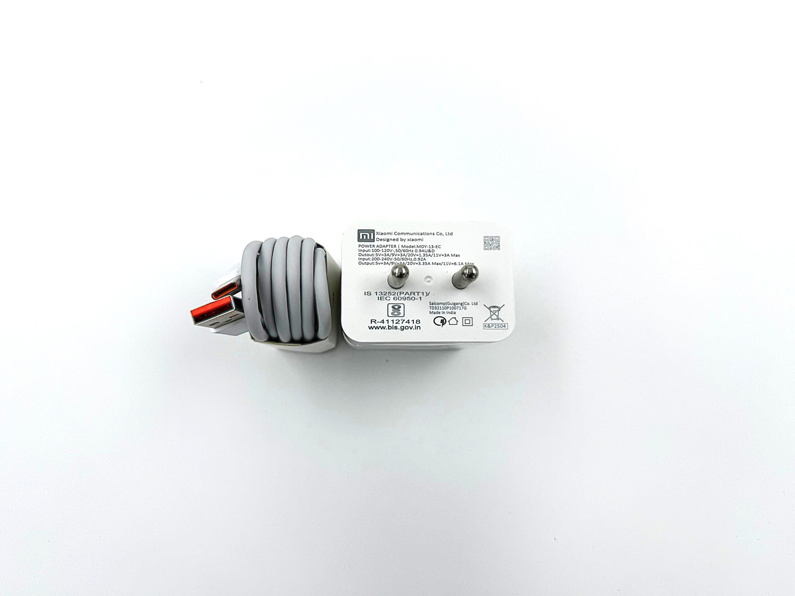 Xiomi 67W Sonic charge 3.0 Charger Combo with Cable - Image 2