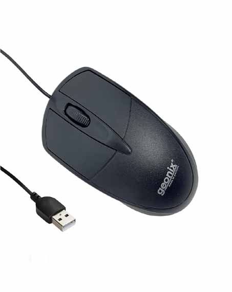 Geonix GXBM-01 Essential Wired Mouse – USB, Optical Sensor, 1.2M Cable (1 Year Guarantee) - Image 3