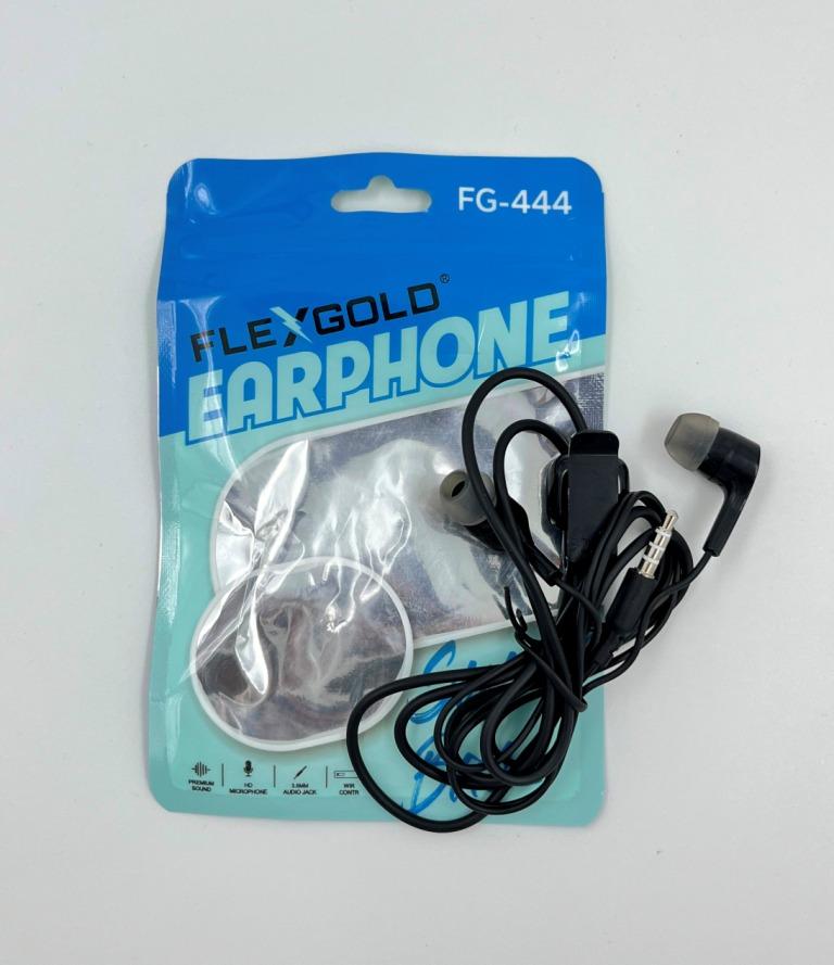 FLEXGOLD FG-444 Wired Earphones with Mic – Super Bass