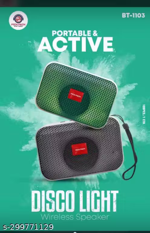 PICKPACK PP-BT1103 Wireless Speaker (Disco LED) (UL)